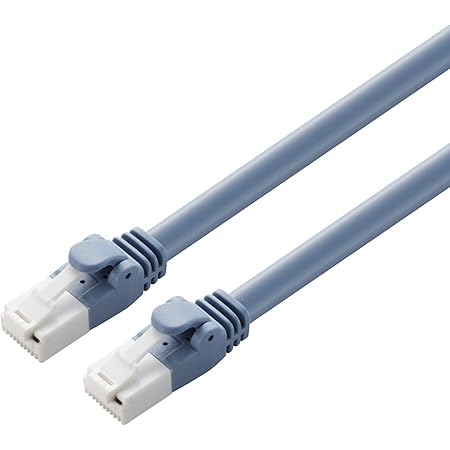 Amazon.co.jp: エレコム LANケーブル CAT6A対応 3m 爪折れ防止 簡易 ...